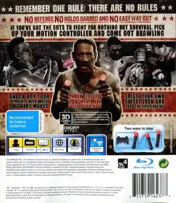 Fight, The - Lights Out (USA) (v1.02) (Disc) (Update) box cover back